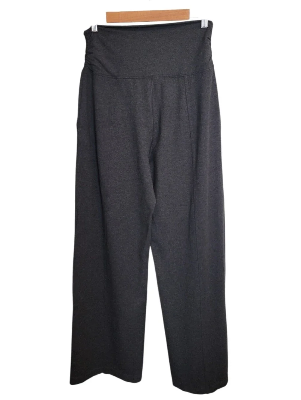 Lululemon Take It Easy Wide Leg Pants in Heathered Black